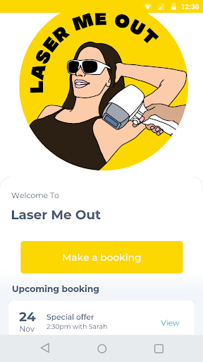 Android application Laser Me Out screenshort