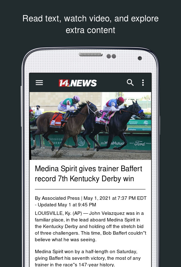 Android application 14 News WFIE Tri-State Leader screenshort
