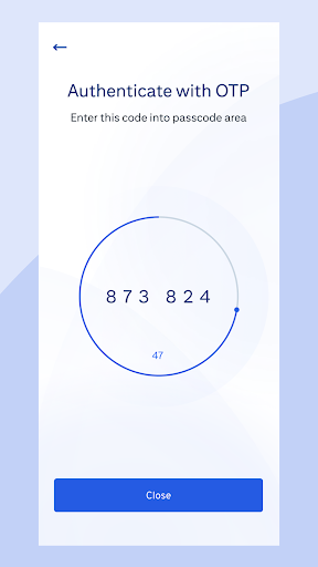 Screenshot of Citi Authenticator