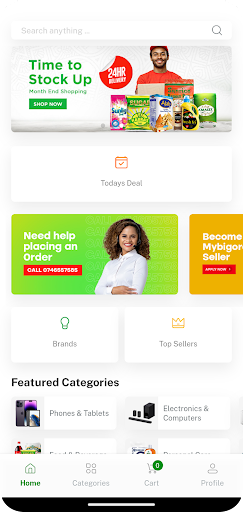 Mybigorder Online Shopping App Screen 3