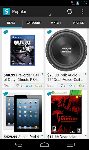 Android application Saviry - Deals,Freebies,Sales screenshort
