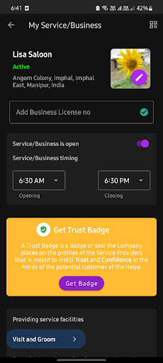 Android application Heiya Studio Jobs & Services screenshort