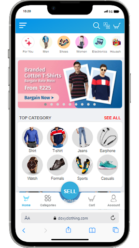 Android application Doxy Clothing screenshort