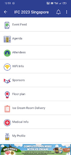 Yum! Meetings & Events Screen 3