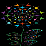 Multicolor Light Flower LWP icon