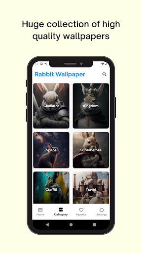 Android application Rabbit Wallpaper HD & 4K screenshort
