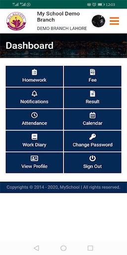 MySchool (SCMS) Screen 3