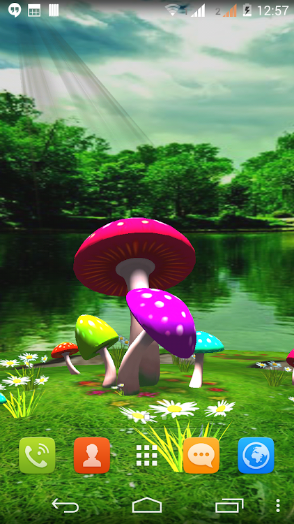 3D Mushroom Live Wallpaper New - 2.0 - (Android)