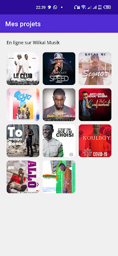 Android application Wilkaï 4Artist screenshort