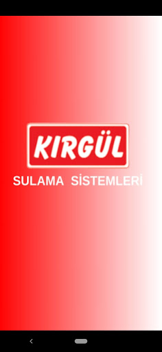 Android application Kırgül Sulama Sistemleri screenshort