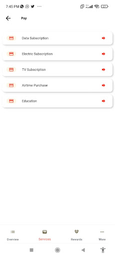 Afopay: Utility Bills & Subs Screen 2