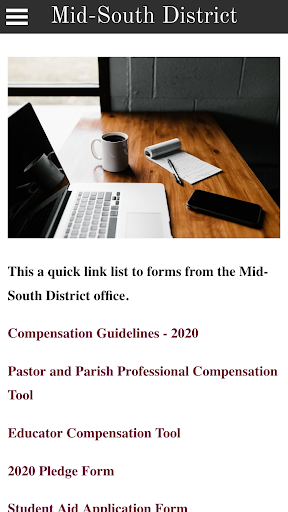 Mid-South District of LCMS Screen 3