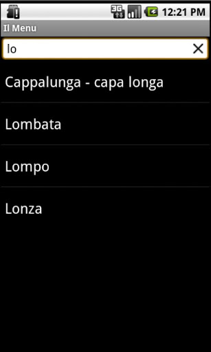 Il Menu Screen 3