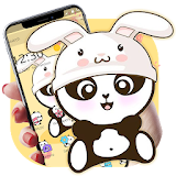 Yellow Cute Panda Bunny Theme icon