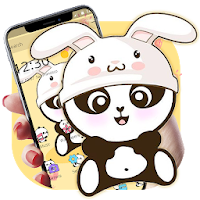 Yellow Cute Panda Bunny Theme