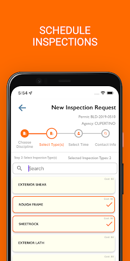 Inquest - Schedule Inspections Screen 3