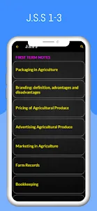Agricultural Science (JSS1-3)