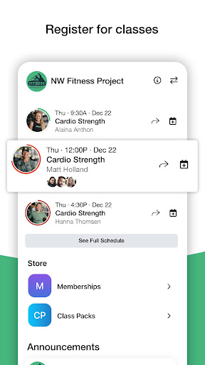 NW Fitness Project Screen 2