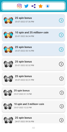 Daily Spin Rewards - CM Link Screen 3