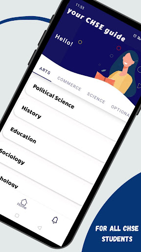 Android application yourCHSEguide +2 CHSE Odisha screenshort