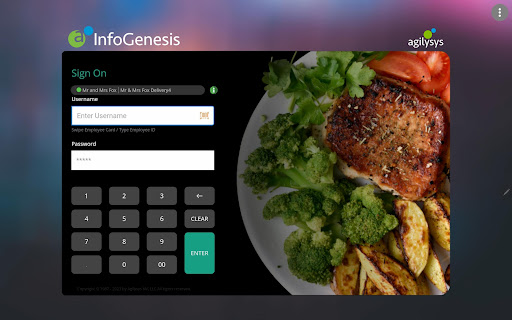 InfoGenesis POS Terminal Screenshot