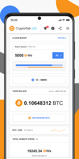 CryptoTab Lite — Get Bitcoin in your wallet screen 0