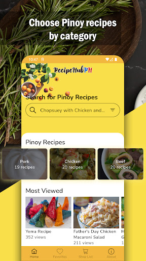 RecipeHub.PH: Filipino foods Screen 3