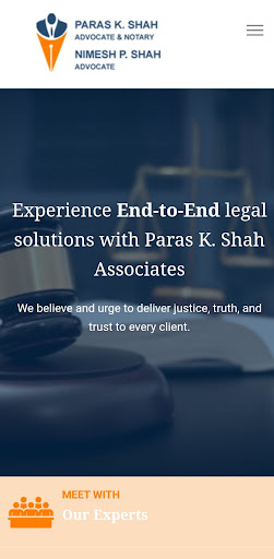Android application Paras K Shah Associates screenshort