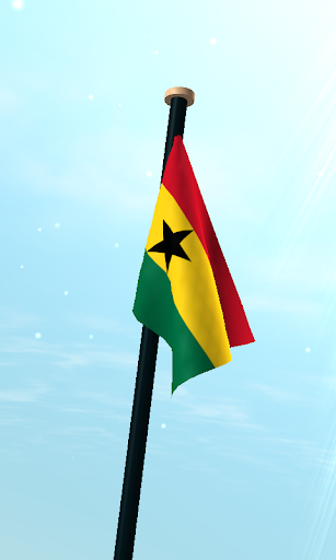 Ghana Flag 3D Free Wallpaper Screen 3