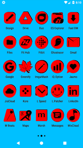 Red and Black Icon Pack Screen 3