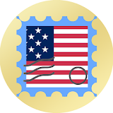 USA postage stamps icon