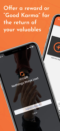 Android application resQR screenshort