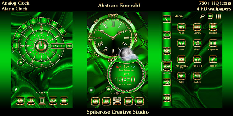 Abstract Emerald theme - 1.2 - (Android)