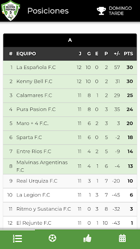 Android application Torneo Super Futbol screenshort