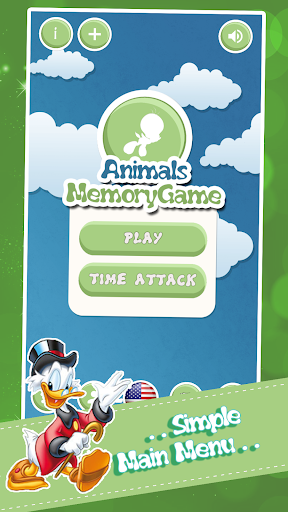 Android application Memory Game Animals screenshort