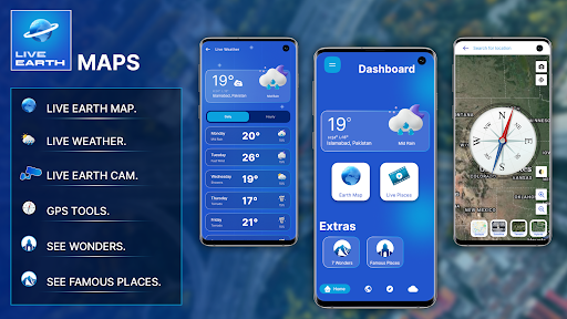 GPS Live Earth Map Screen 2