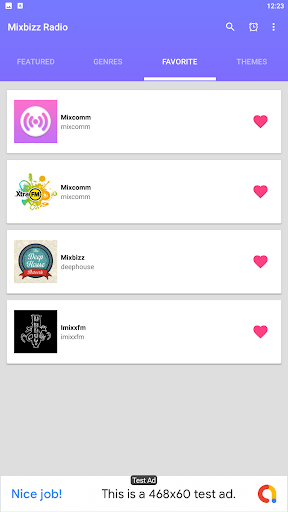Android application Mixbizz Radio screenshort
