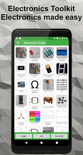 Android application Electronics Toolkit Pro screenshort
