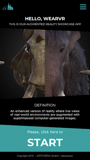 Android application ARTFABRIK-AR-APP screenshort