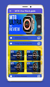 MT8 Ultra Watch guide