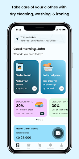 Android application Mister Clean screenshort