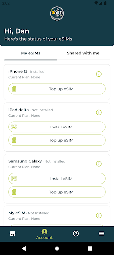 eSIMzero Screen 3