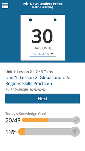 Android application Adult Learning and Test Prep screenshort