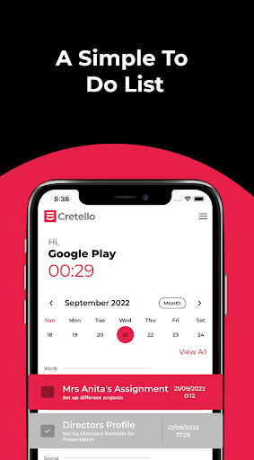 Android application Cretello - Simple To Do List screenshort
