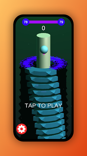Android application Helix Stack Ball Drop Crash screenshort