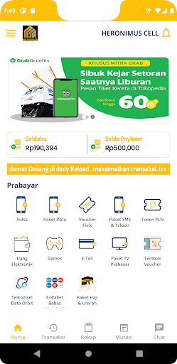 Android application Nur Top Pulsa screenshort