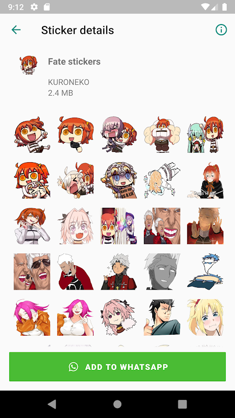 Fate Stickers for WhatsAppのおすすめ画像2