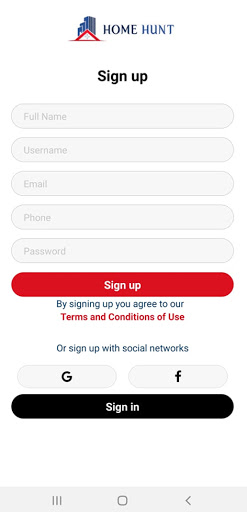 HomeHunt Screen 2