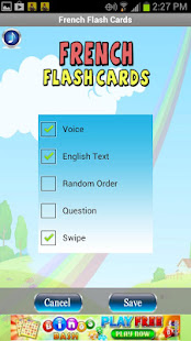 French Baby Flash Cards