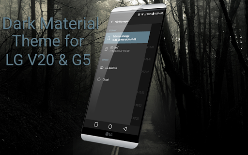 Dark Material theme for LG V20